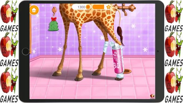 Christmas Animal Hair Salon - Makeover & Dress Up Game for Kids смотреть онлайн