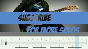 How to play | second element-Blackmore's Night (guitar solo with Tab lesson)