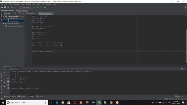 PYTHON TUPLES Creating, Updating ,Deleting,List vs tuple  & Accessing Elements   PYTHON PROGRAMMING