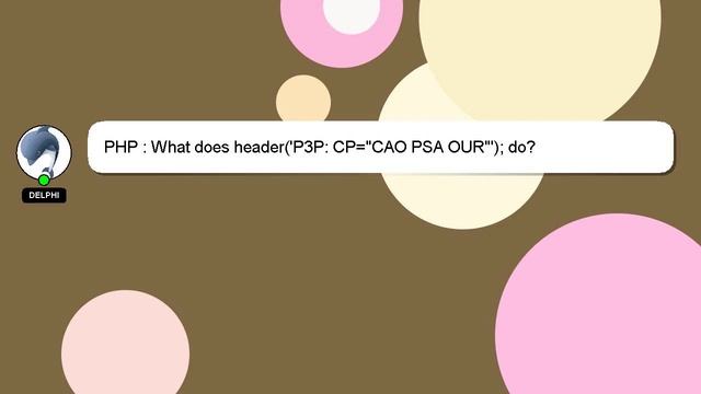 PHP : What does header('P3P: CP="CAO PSA OUR"'); do? смотреть онлайн