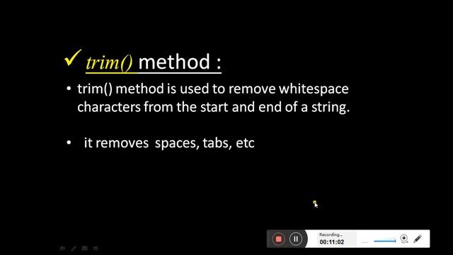 IT-30-Advanced JavaScript-String Object(substring,trim,toUpperCase,toLowerCase))