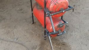 #1 Отопление гаража. Печь из газовых баллонов. Моя печь.