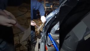 Замена крыла mazda 3 часть 2