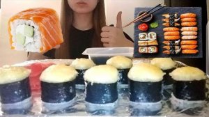 MUKBANG | ОПЯТЬ СУШИ И РОЛЛЫ | SUSHI ROLLS | не ASMR #MUKBANG #ASMR #mukbang #asmr