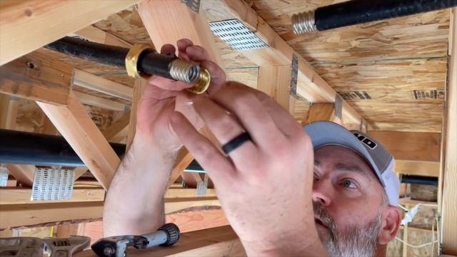 Flexible Gas Line Installation - Building our Home in the Mountains смотреть онлайн