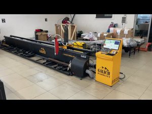 Обзор станка труборез трубосвар Galich. Рез трубы под фаску на станке плазменной резки ЧПУ.