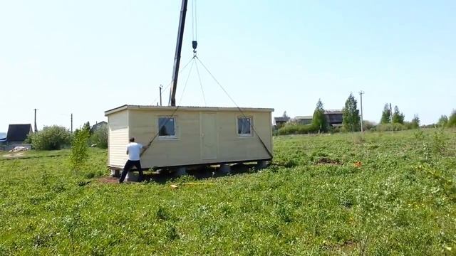 Установка дачной бытовки в ДНП Давыдовское смотреть онлайн