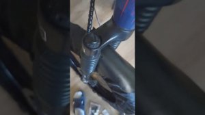 Защита велосипедной вилки Suntour XCT от пыли и воды. Гофры на вилку велосипеда.