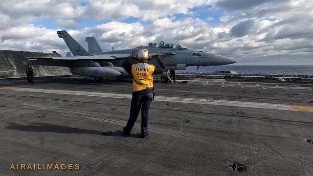 USS Gerald R. Ford CVN 78 Aircraft Carrier Action in the Mediterranean - November-December 2023 смотреть онлайн