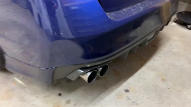 OLM Carbon Fiber Exhaust Finisher Install on My STI смотреть онлайн