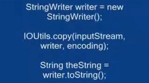 Read/convert an InputStream to a String