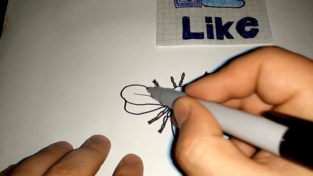 How to Draw a Bee / Рисуем насекомых. Как нарисовать насекомое - пчела смотреть онлайн