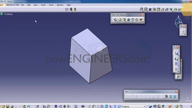 3.2|Dress up feature toolbar in Part Design P2|Top Catia V5 tutorials/training videos смотреть онлайн