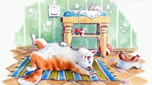 Голодная кошка и сытый кот