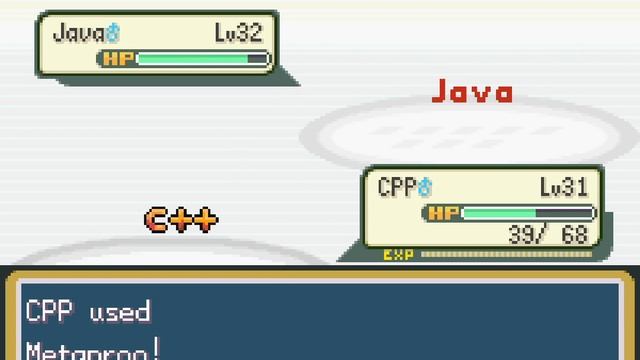 C++ VS Java - Pokemon battle смотреть онлайн