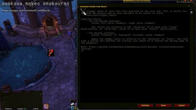 Making WeakAuras - Custom Code Block Tutorial