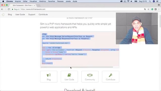 Slim Framework - API RESTFul com Slim Framework PHP - 02 Instalação do Slim смотреть онлайн