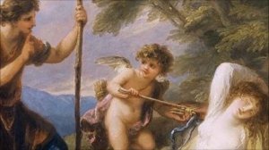 "Спящая нимфа и пастух". Ангелика Кауфман