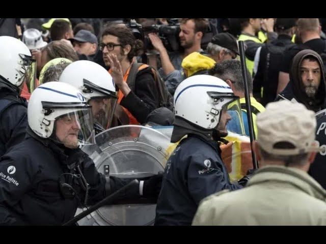Протесты против произвола полиции в Брюсселе переросли в беспорядки