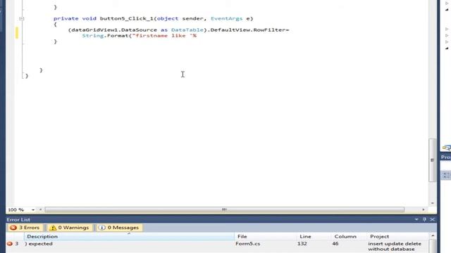 C#: Search for value in DataGridView in a column(without database) смотреть онлайн