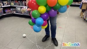 Органик. гирлянда из разнокалиберных шаров