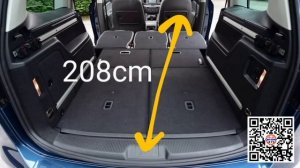 VW Sharan 2010-2022 boot size in centimeters #cargurudiy