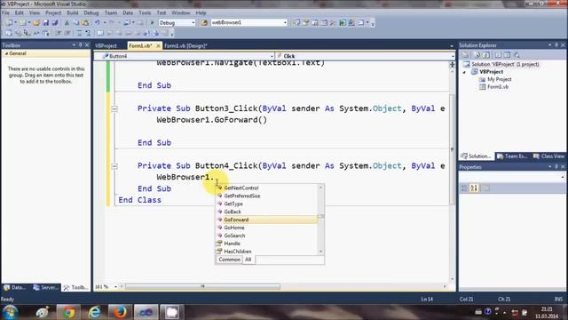 Visual Basic .NET Tutorial 41 - How to use the WebBrowser control in Visual Basic .Net