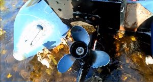 Обзор!!!Защита на редуктор лодочного мотора!!! Hidea 9.8