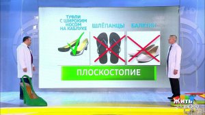 Идеальная пара. Обувь при плоскостопии. Жить здорово! Фрагмент выпуска от 22.05.2019