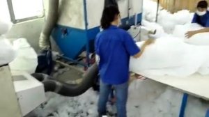 Набивочный пылесос Aurora S-15. Vacuum machine for making pillows.