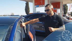 Сколько проедет TESLA с нулевой батареей. Авто пробег на ТЕСЛА Краснодар-Ставрополь.