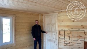 Шикарная баня 6х10 метров из профилированного бруса с 2-мя террасами и вальмовой крышей. ЛО, Гатчин