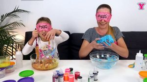 СЛАЙМ с ЗАКРЫТЫМИ ГЛАЗАМИ 👀 Слайм Челлендж / Чао Юля