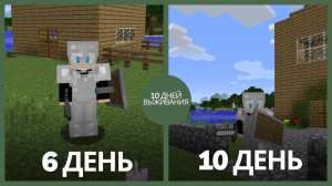 10 ДНЕЙ ВАНИЛЬНОГО ВЫЖИВАНИЯ В MINECRAFT | ПОСТРОЙКА ЗАБОРА