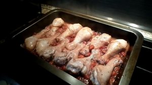 Куриные Ножки в Духовке в Кисло - Сладком Вишневом Соусе