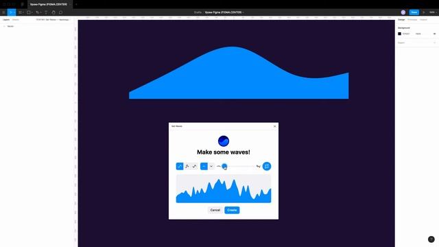 ВОЛНЫ В FIGMA. Как сделать с плагином «Get Waves» | Уроки фигма на русском смотреть онлайн