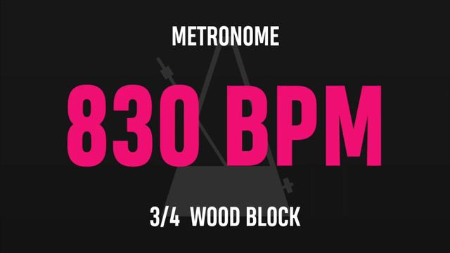830 BPM 3/4 - Best Metronome (Sound : Wood block) смотреть онлайн
