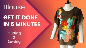 Кройка и шитье блузки (готово за 5 минут)