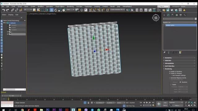 Моделирование различных типов покрытий для мебели в 3ds max Плетение. Ротанг