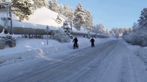 Велопоездка по автозимнику с Якутска в Нижний Бестях. 04.02.2023.