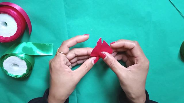 DIY | How to make satin ribbon flower easy | Bougainvillea satin ribbon flower смотреть онлайн
