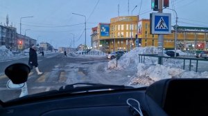 11.01.2023 г.Хабаровский край.Советская Гавань. Сам город.едем по ул.Пионерской