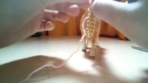 Как сделать недоуздок для лошади Schleich.