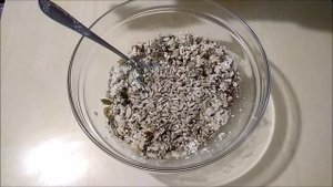 Овсяное печенье с семечками тыквы, подсолнуха, льна и...