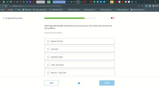 18 AI generated practice | Introduction to Python | Sololearn