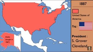 История Соединённых Штатов Америки по карте. ??????????.