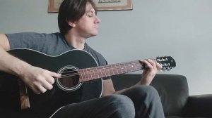 Синий иней на гитаре | One Way Ticket Fingertyle Guitar