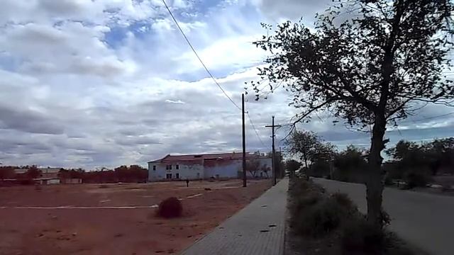 Коунрад (Қоңырат) - приезд на бывшую третью остановку - виден Клуб