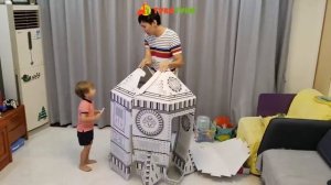 Картонный 3D конструктор Ракета