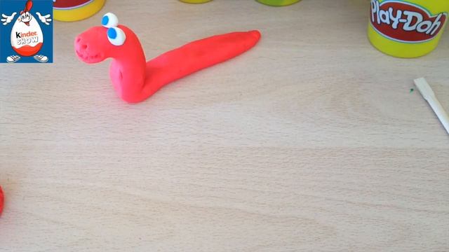 Как Лепить из пластилина улитку! Поделки из пластилина. смотреть онлайн